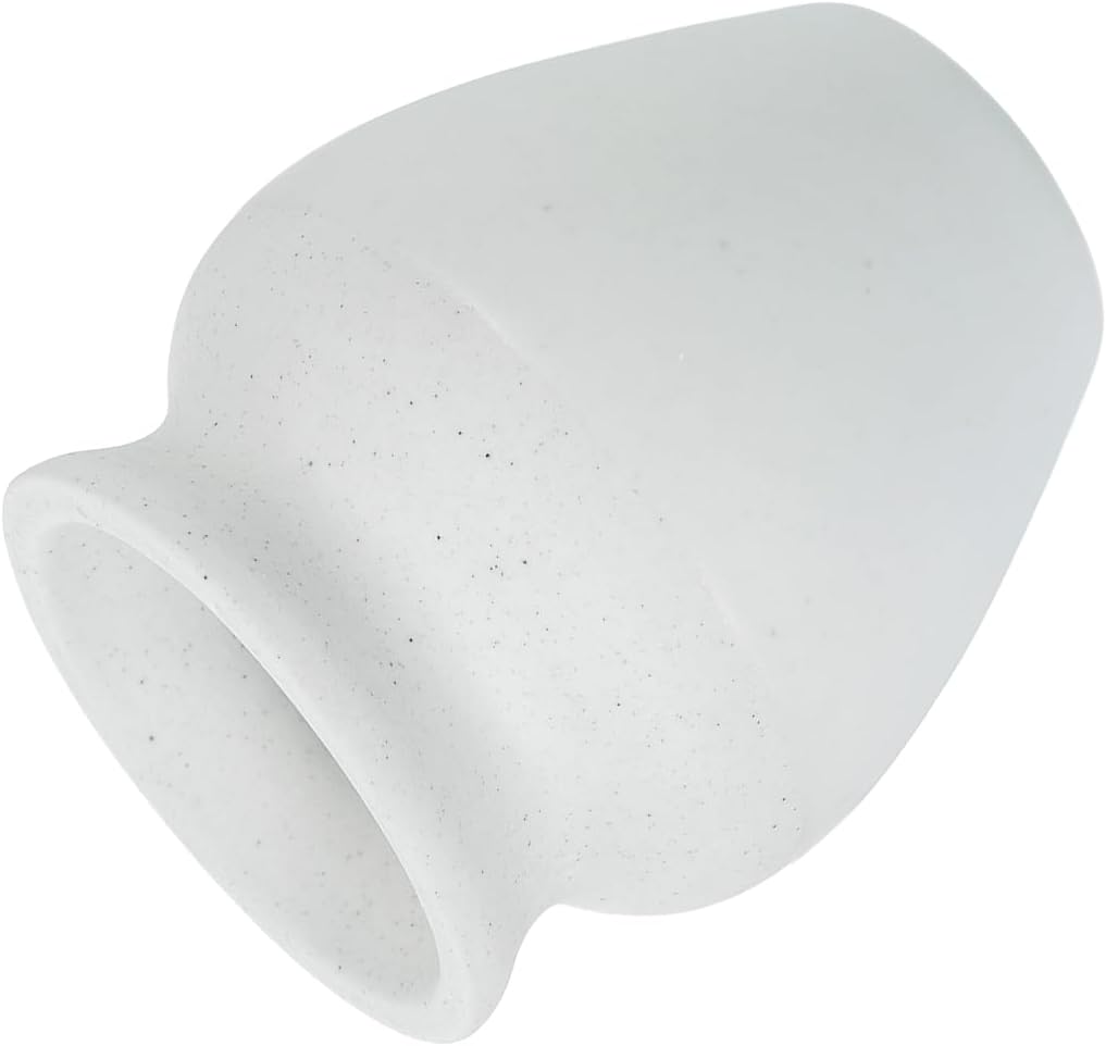 HARFINGTON Ceramic Chasen Stand 66mm Matcha Whisk Holder, Traditional Matcha Tea Chasen Holder, White