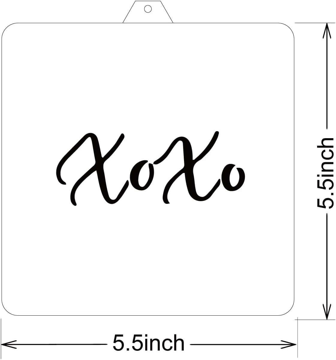 XOXO Cookie Cutter and Stencil SET Cutter and Stencil Set Bundle cookie stencil and cutter kit pyo cookie cutter cookie (XOXO)