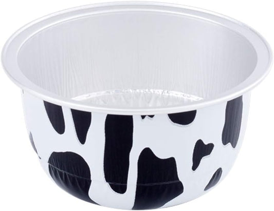 KEISEN 3 2/5" 150ml 100/PK 6oz Disposable Aluminum Foil Cups for Muffin Cupcake Baking Bake Utility Ramekin Cup (cowline)
