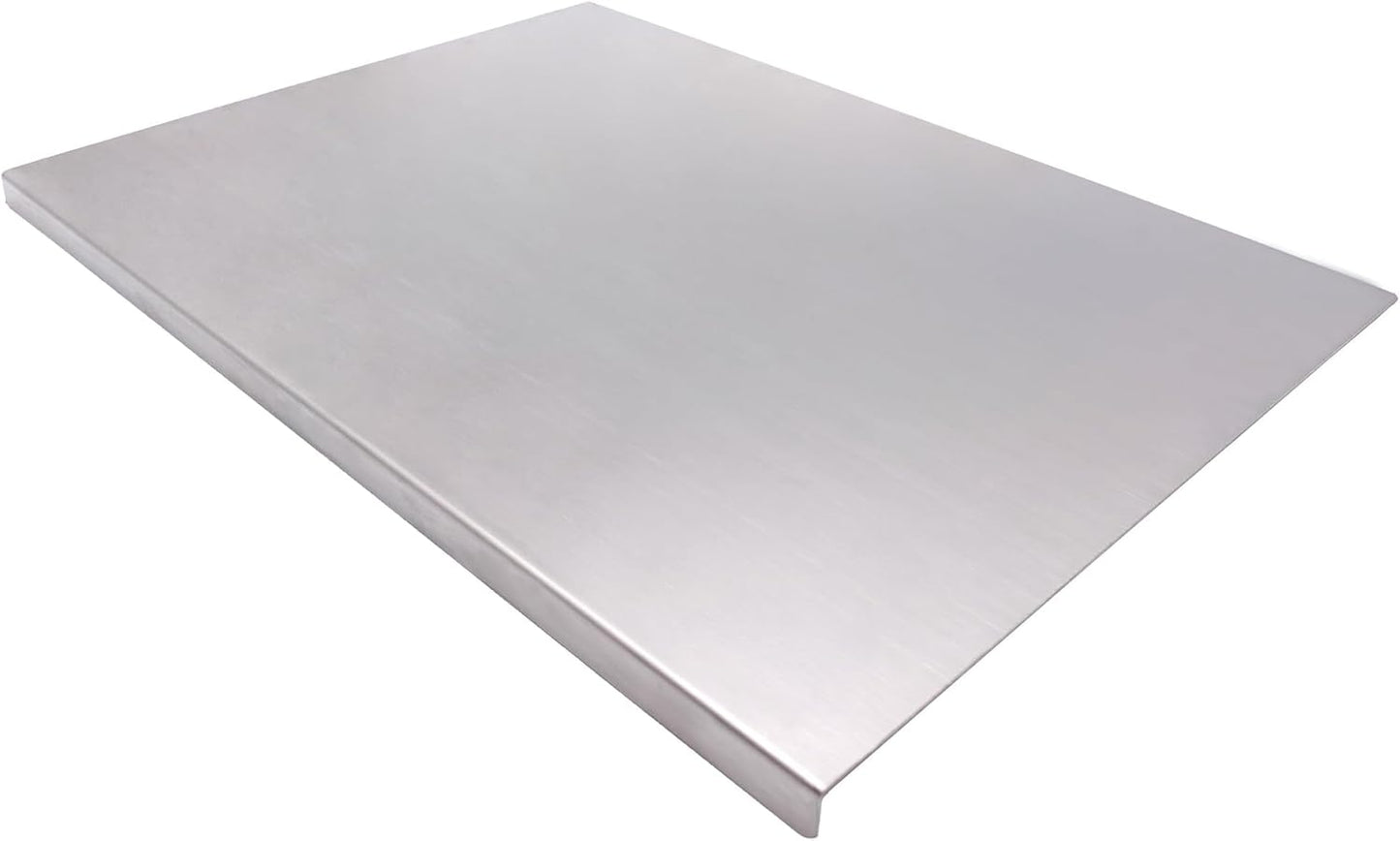 Stainless Steel Cutting Boards for The Kitchen, Suitable for Meat, Fruits, Vegetables, Bread, and Baking Large-sized Cutting Boards (60 x 40cm/23.6 x 15.7 in)
