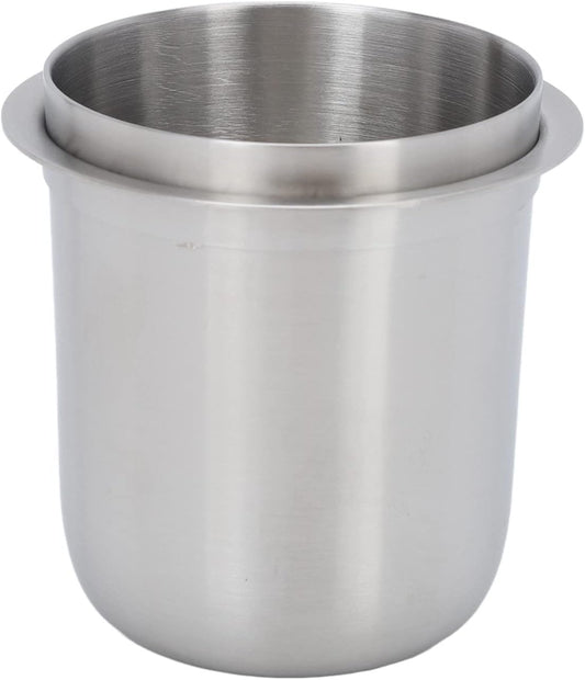 58mm Dosing Cup, Espresso Dosing Cup, Coffee Dosing Cup Fits 58mm Portafilter, 150ml Stainless Steel Universal (Brushed Silver)