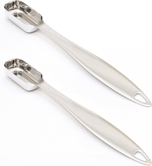 2PCS 3/4Teaspoon (3.75ml) Single Measuring Spoon, Individual Stainless Steel Long Handle Measure Tablespoon Only