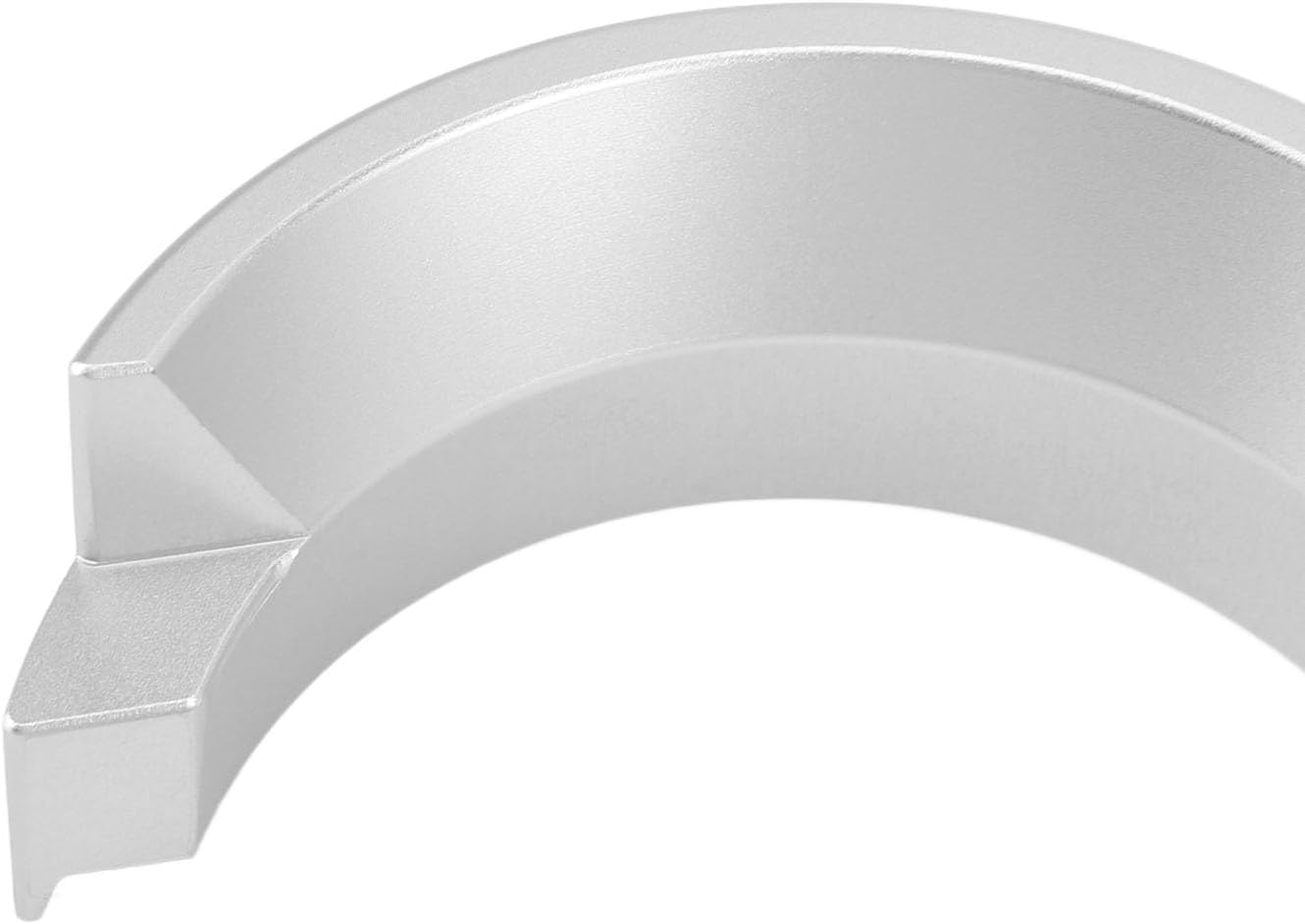 58mm Espresso Dosing Funnel, Lightweight Aluminum Portable Filter Funnel, Compatible with 58mm Portafilter (Silver)