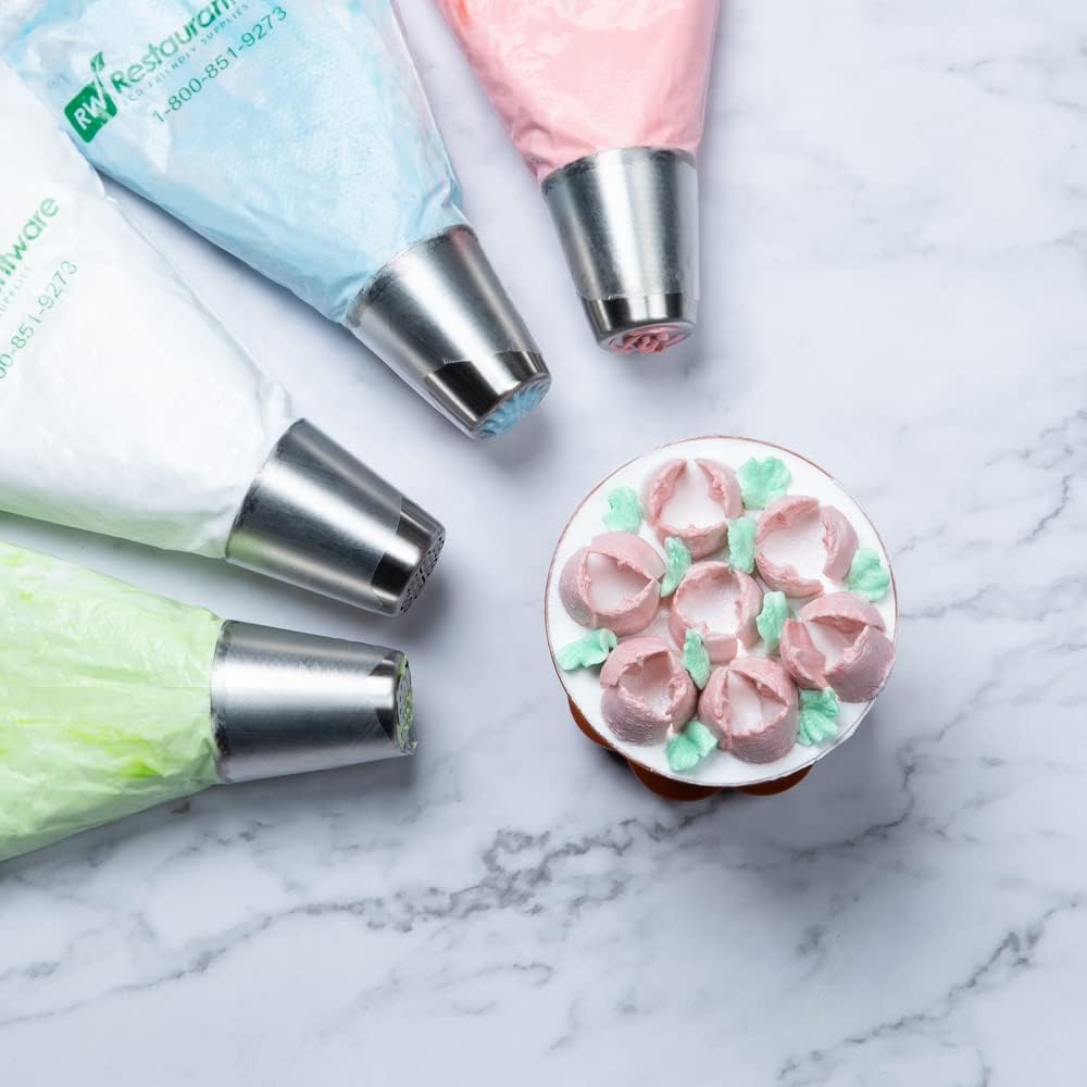 Restaurantware-Russian Piping Tip, 1 Tulip Cake Decor Piping Tip - #28, Corrosion-Resistant, Stainless Steel Decorating Tip For Frosting, Dishwashable, Decorate Cupcakes, Cakes, or Cookies