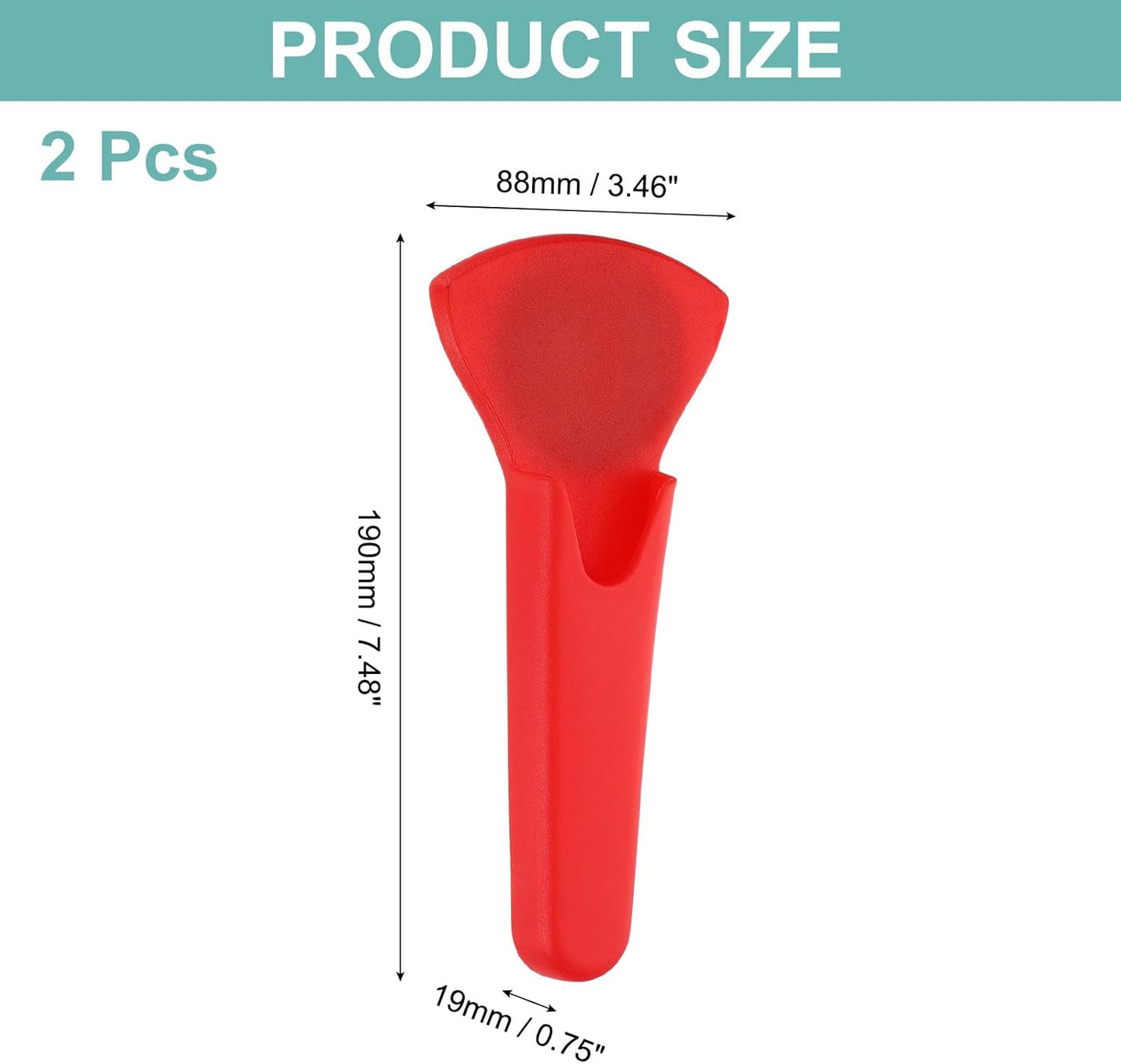 uxcell 2 Pcs Magnetic Scissor Holder, 7.48" x 3.46" Plastic Scissors Cover Durable Waterproof Protector Portable with Round Magnetic Absorber for Kitchen Shears, Red