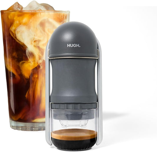 Leverpresso V4 Portable Lever Espresso Maker – Manual Espresso Machine with 51mm Ridgeless Filter Basket, Double Shot, Non-Pressurized, Perfect for Camping & Travel – by HUGH (Non- pressurized Filter)