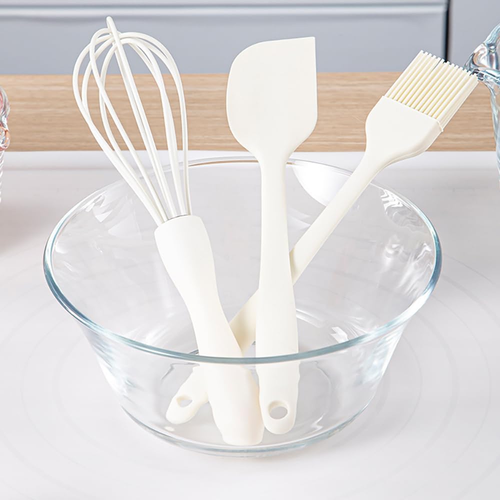 Kitchen tools for cooking 3pcs set-Silicone Pastry Brush Baking Brush,Whisk, Spatulas
