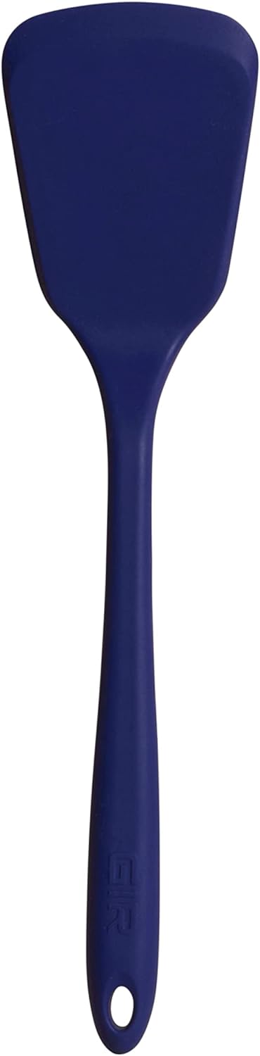 GIR: Get It Right Silicone Turner - Non-Stick Heat Resistant Silicone Spatula Turner for BBQs & Cookouts - Lifts, Flip, and Transfer Food Items - 13 Inch, Navy