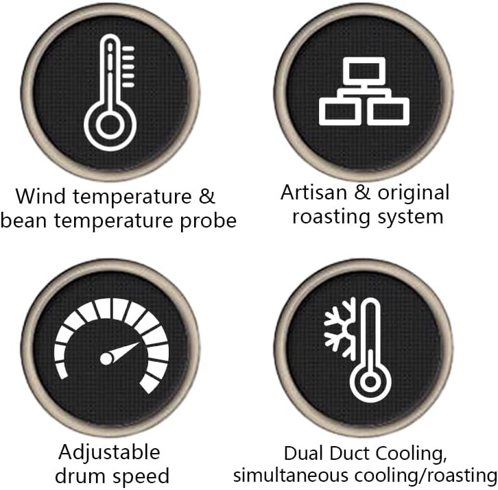 Electric Coffee Bean Roaster Machine, Smokeless Drum Roasting, for Home&Commercial Automatic Baking (B500)