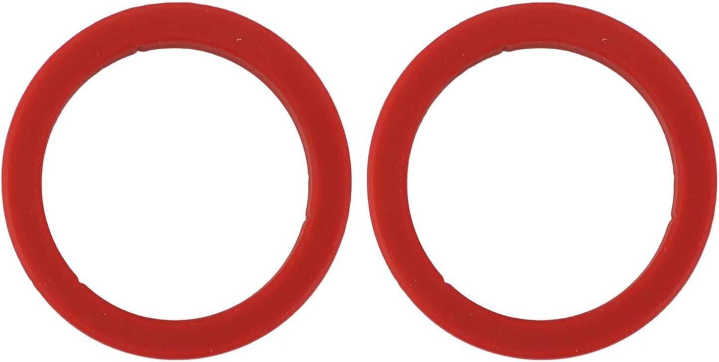 2PCS E61 Silicone Group Gasket, 8mm Group Kit Red Silicone Compatible withCoffee Machines Grouphead, Silicone Steam Grouphead Gasket Replacement