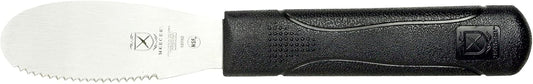 Mercer Culinary Millennia Wavy Edge Spreader, 3.5 Inch Blade, Black Handle