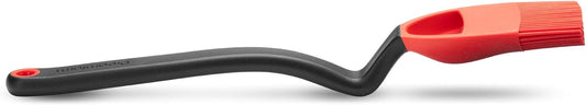 Dreamfarm Brizzle 3-In-1 Flexible Silicone Sit-Up Basting, Drizzle, Scooping Brush with In-Built Sauce Resevoir - Red