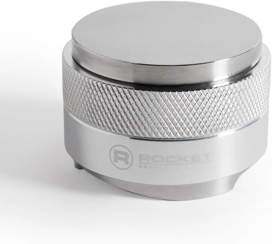 2 in 1 Tamper & Leveler for Rocket 58mm. Silver