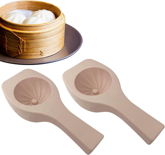 2Pcs DIY Steamed Bun Mold,Chinese Cake Cookie Stamp Baozii Maker for Home Kitchen Baking Cooking