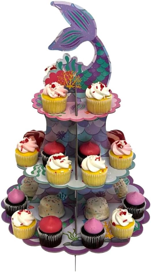 Mermaid Cupcake Stand, 3 Tier Cupcake Stand
