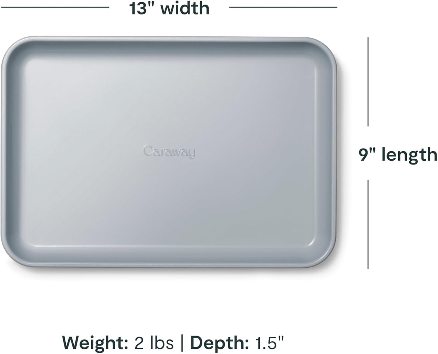 Caraway Nonstick Ceramic Small Baking Sheet (9x13”) – Non-Toxic, PTFE & PFOA Free – Oven Safe – Aluminized Steel Core – Mini Sheet Pan for Baking, Roasting & More - Navy