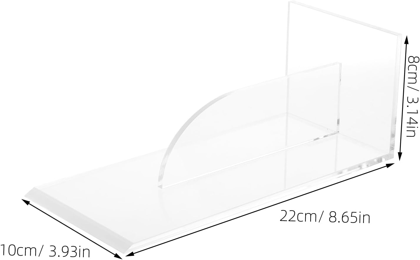 jojofuny Transparent Acrylic Cake Scraper Smoother, Baking Tool for Cake Decoration, Fondant Smoother, Bakery Supplies, Frosting Tools, 8.66 X 3.93 X 3.14 Inch