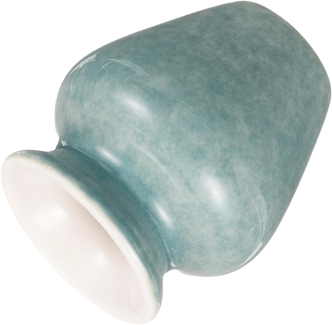 HARFINGTON Ceramic Chasen Stand 70mm Matcha Whisk Holder Teas Set Whisks Stand Traditional Matcha Tea Chasen Holder Tea Set Accessories for Tea Tasting, Mint Green