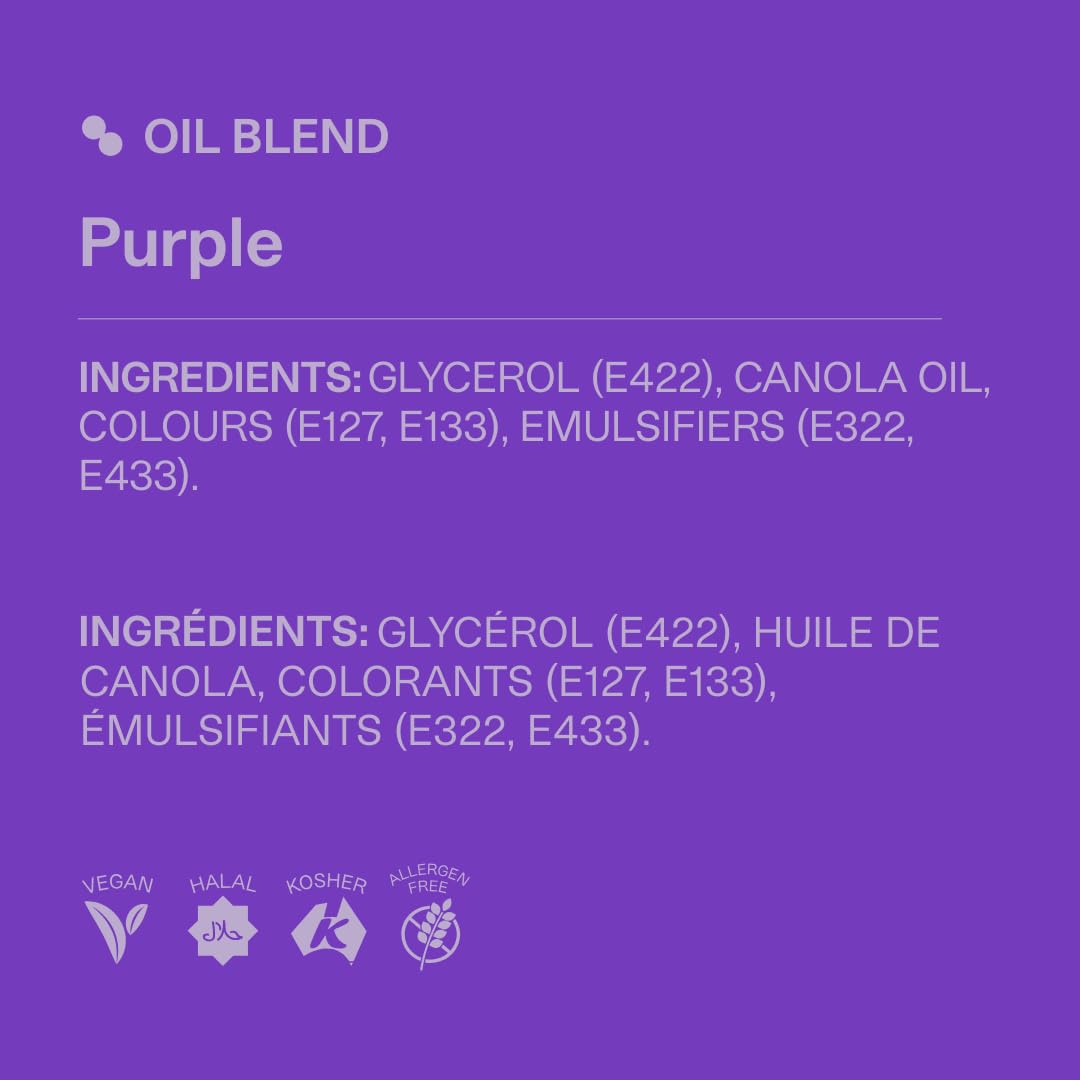 Colour Mill Oil-Based Food Coloring, 20 Milliliters Purple