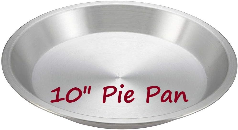 AME D'ESSENCE (1PC-10) Aluminum Pie Pan Commercial Grade Round Pie Plate Size 10" x 1mm Thick
