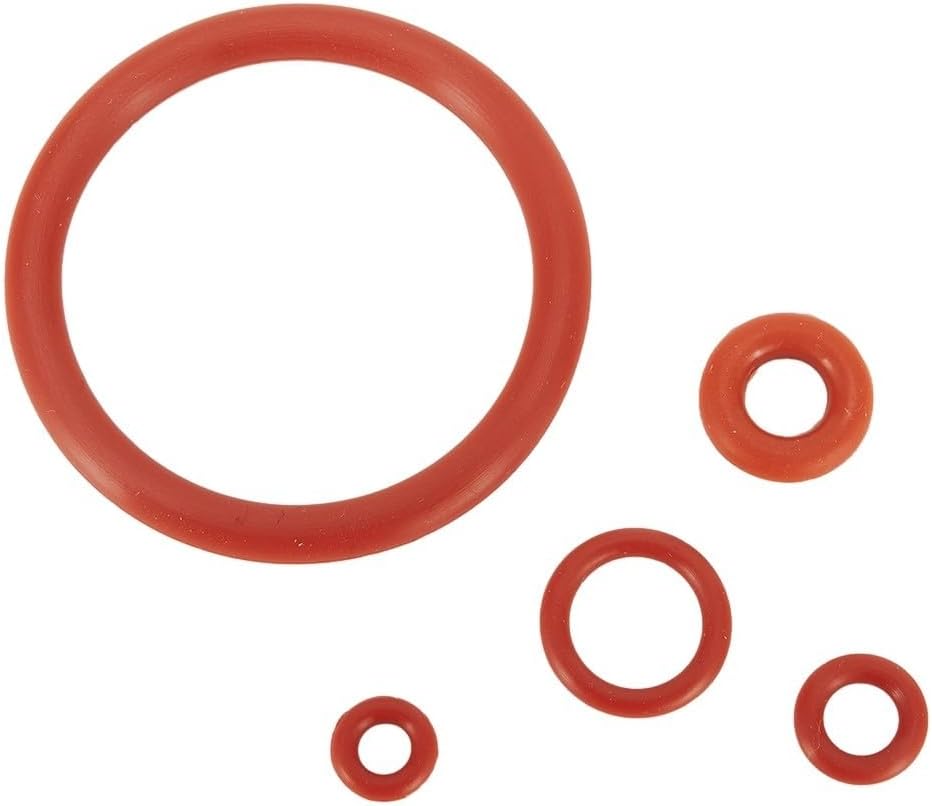 Silicone O-Ring Seal Gasket Set for Coffee Machine Maintenance, 15 Pieces Replacement Kit for Saeco for Gaggia Espresso Maker Repair