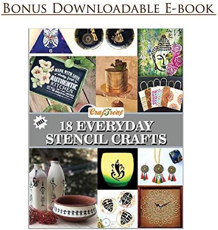 CrafTreat Reusable Cheetah Print Stencil – 6x6 Inch Cheetah Skin Pattern for Cake Decorating, Furniture Painting, DIY Crafts, and Home Décor Projects