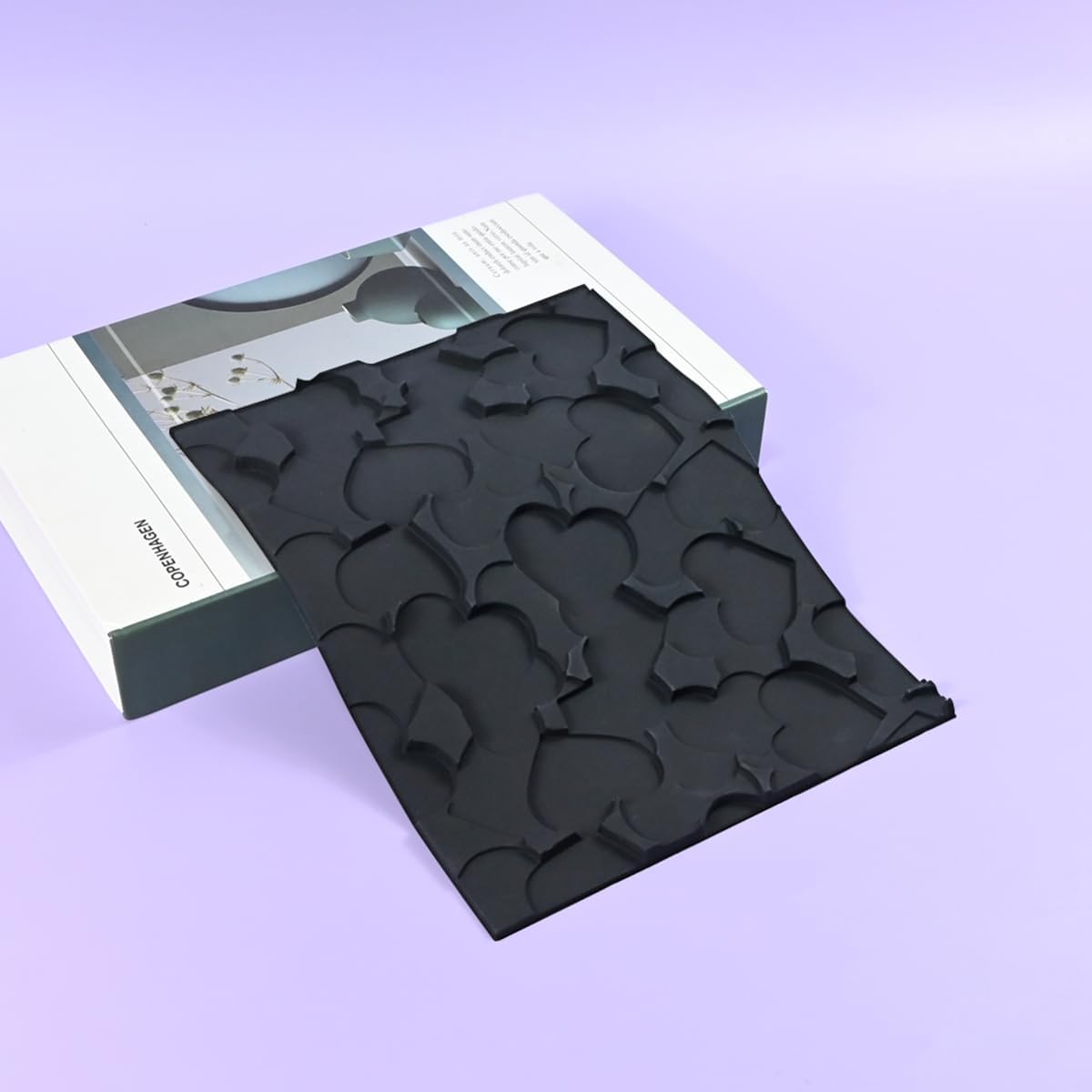 mostsom Silicone Lace Mold for Sugarcraft, Chocolate, Fondant, Resin, Soap & Clay Decorating Love Heart Pattern Molds for Cake, Cupcake & Dessert Modeling (B_ Love Heart)