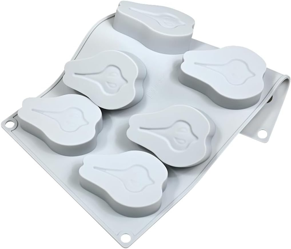 mostsom Pear Shape Silicone Mold 3D Cake Moulds Mousse For Ice Creams Chocolate Pastry Bakeware Dessert Art Pan Cake Mold (H_ Pear)