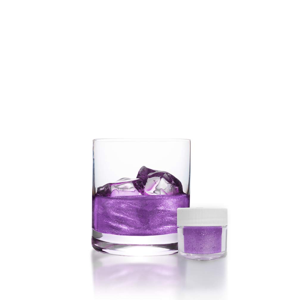Purple BREW GLITTER Edible Glitter For Drinks, Cocktails, Beer, Garnish Glitter & Beverages | KOSHER & HALAL Certified | 100% Edible & Food Grade | Vegan, Gluten, Nut Free (45g Shaker, Purple)