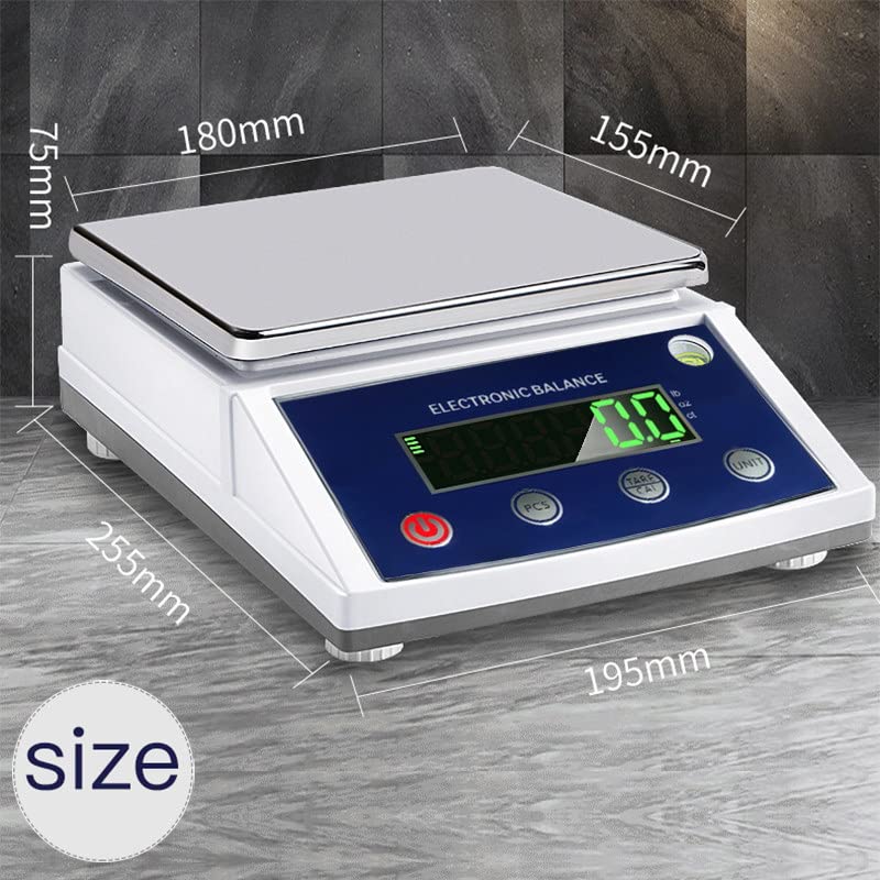 High-Precision Laboratory Digital Analytical Balance Electronic Scales Industrial Scale (10kg/0.1g (Square Pan))