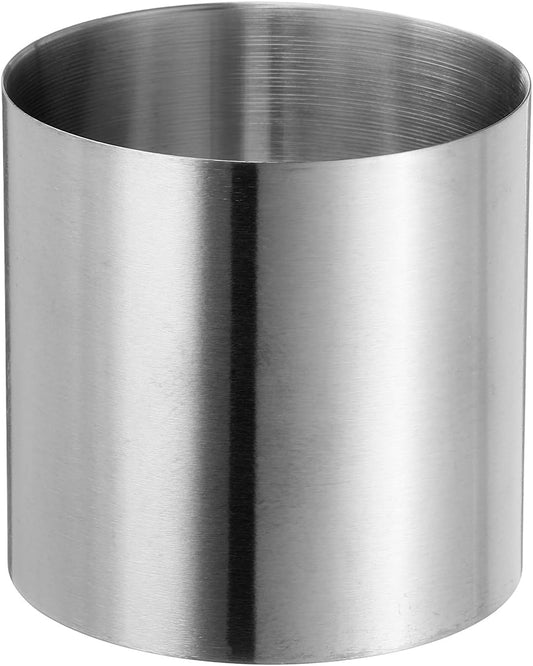 HARFINGTON Round Cake Ring 2 x 2 Inch Seamless Stainless Steel Pastry Mousse Dessert Ring Mirror Coating for Baking Cooking Making Tool