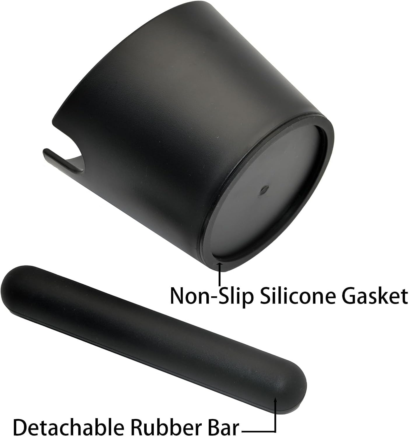 5inch Knock Box Espresso Knock Box Silicone coffee Tamper Mat Espresso Machine Accessories Set of 2 with Removable Knock Bar and Anti-Slip Base for Home Office Barista Tools for Bar Shop