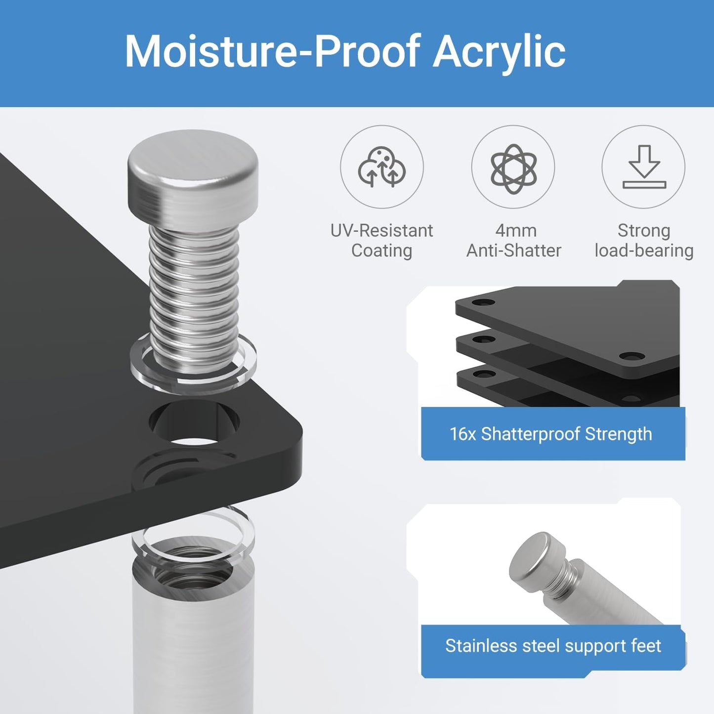 2-Tier Acrylic Display Riser Stand - Clear Organizer for Perfume, Cupcakes, Figures, Desserts, and Party Decoration