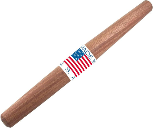 Top Notch Kitchenware Mahogany French Rolling Pin | Non-Stick Kitchen Tool | Tapered Solid Wood Design for Precise Bakin | Ideal for Professional & Home Bakers