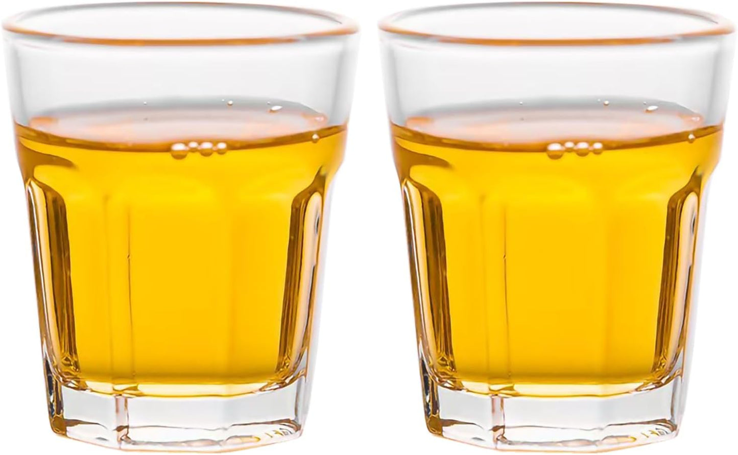 Shot Glasses Set 50ML/1.5oz.Small Espresso and LiquorGlasses for Whiskey TequilaVodka, Thick Glass Cups forPotter Style Cocktails Bar Party（2 Piece ）