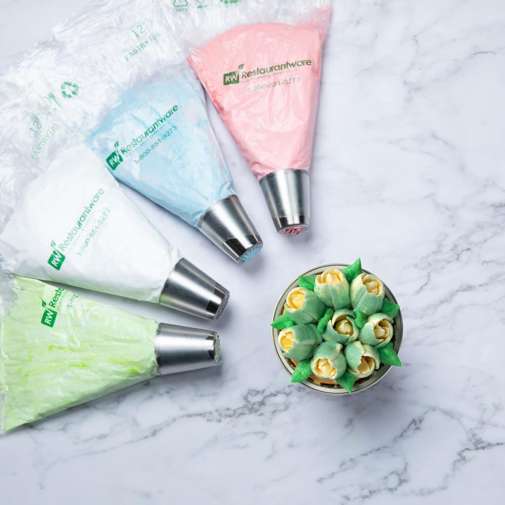 Restaurantware-Russian Piping Tip, 1 Tulip Cake Decor Piping Tip - #23, Corrosion-Resistant, Stainless Steel Decorating Tip For Frosting, Dishwashable, Decorate Cupcakes, Cakes, or Cookies