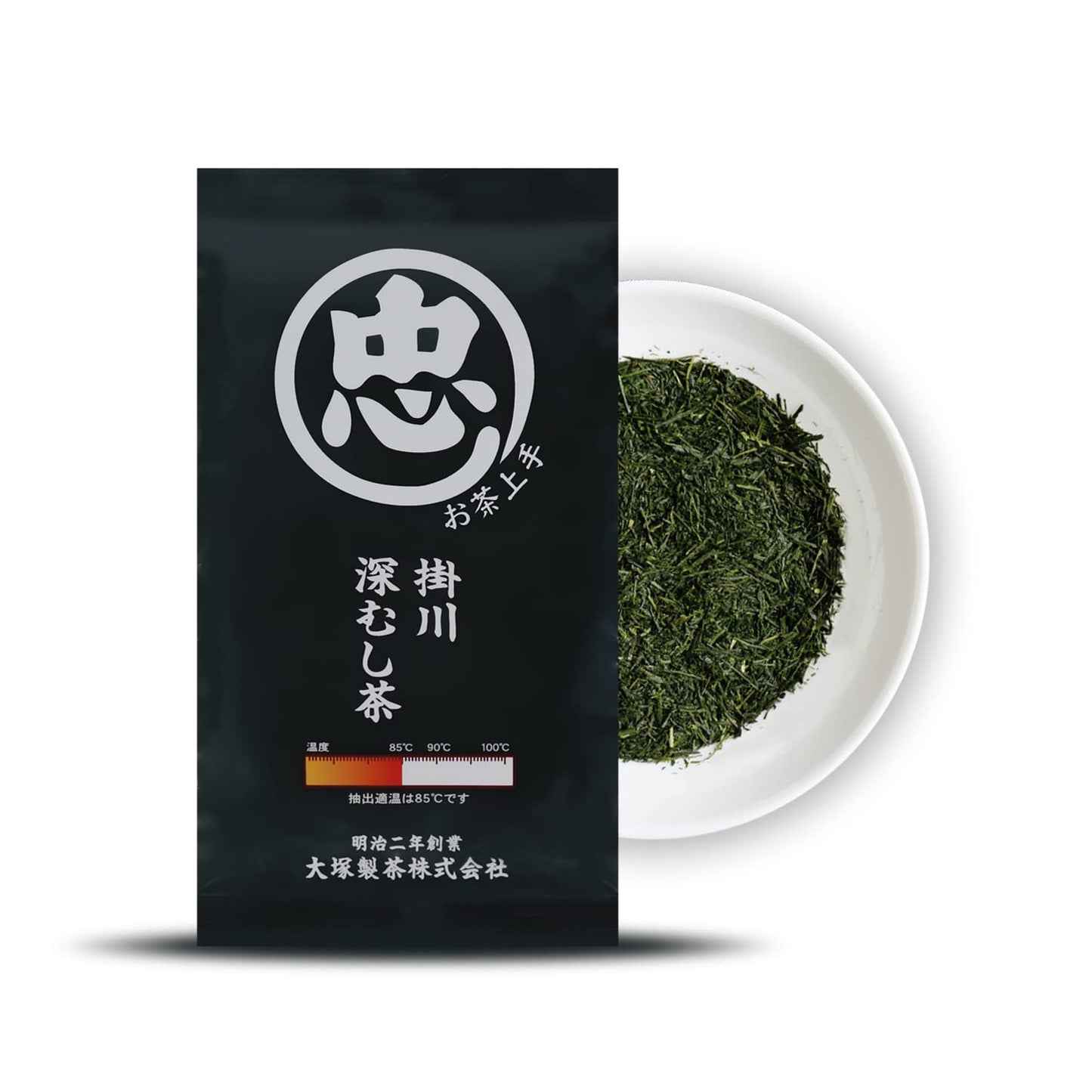 Otsuka Green Tea Co - Fukamushi Sencha Green Tea - Loose Leaf Green Tea - Direct Imported From Japan (Black - 100g)
