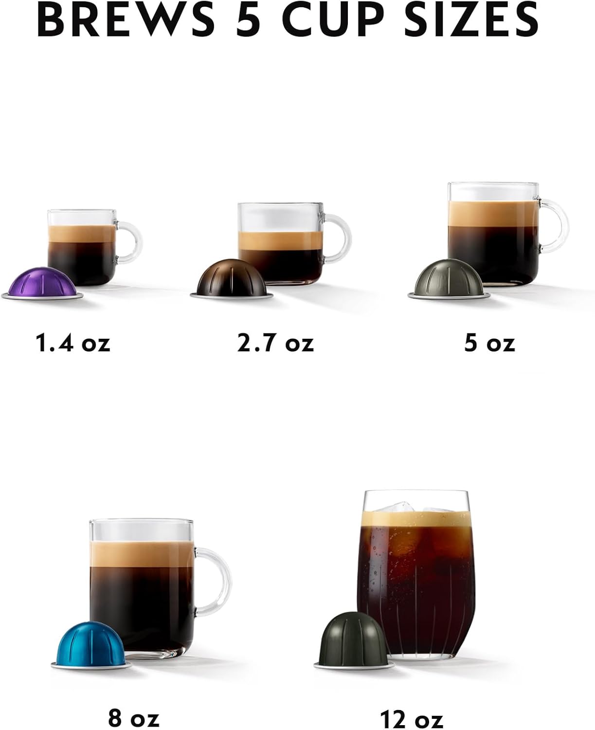 Nespresso Vertuo Pop+ Coffee and Espresso Maker by Breville, Aqua Mint