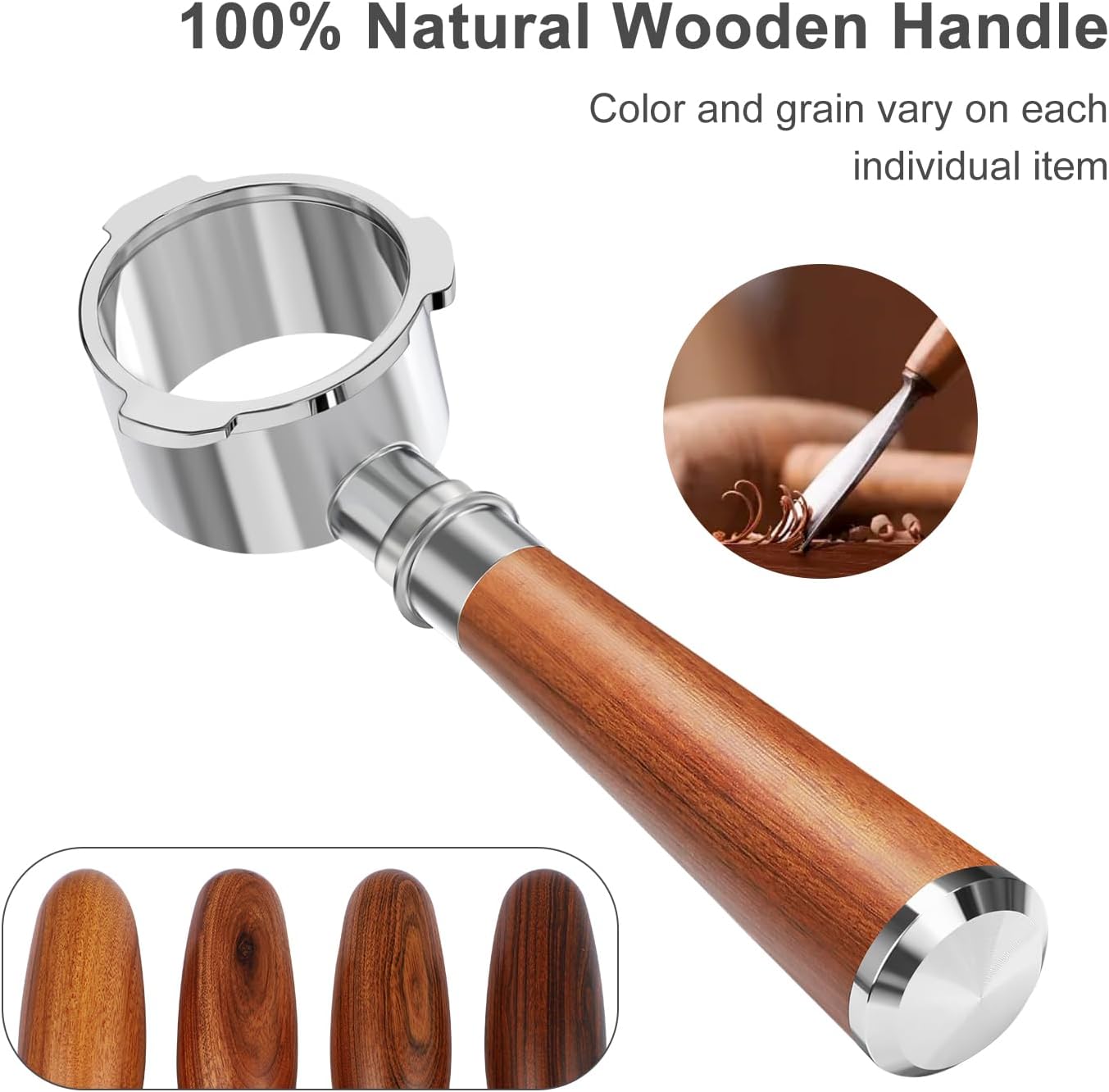 51mm Bottomless Portafilter 3 Ears Fits for CASABREWS CM5418, 3700Essential, 3700Gense, 3700Pro, Gevi 51mm 3 Ears Grouphead, Mr. Coffee Espresso and Cappuccino Machine, Stainless Steel Filter Basket