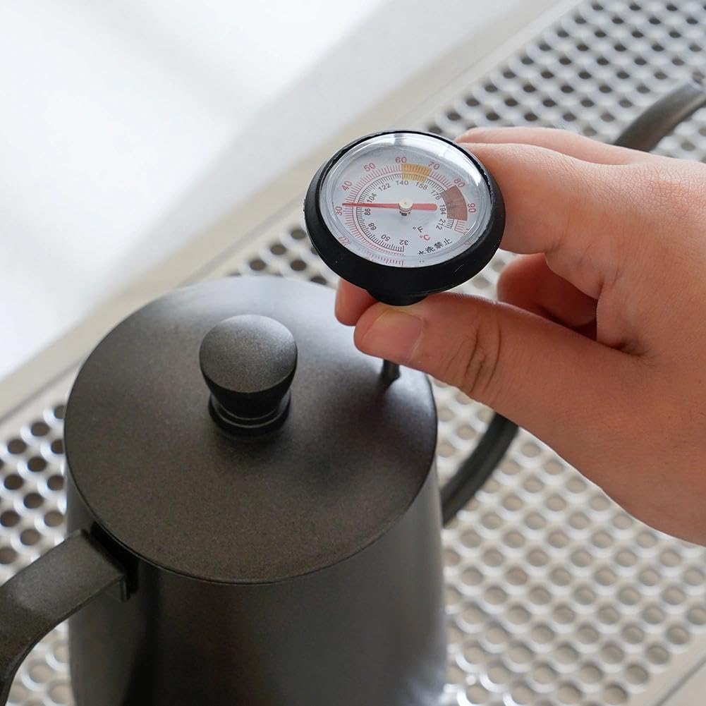 watchget Instant Read Coffee Thermometer with 1.5-Inch Dial & 5.3-Inch Probe, Ideal for Coffee Drinks and Chocolate Milk Foam, Precision Temperature Measuring Tool