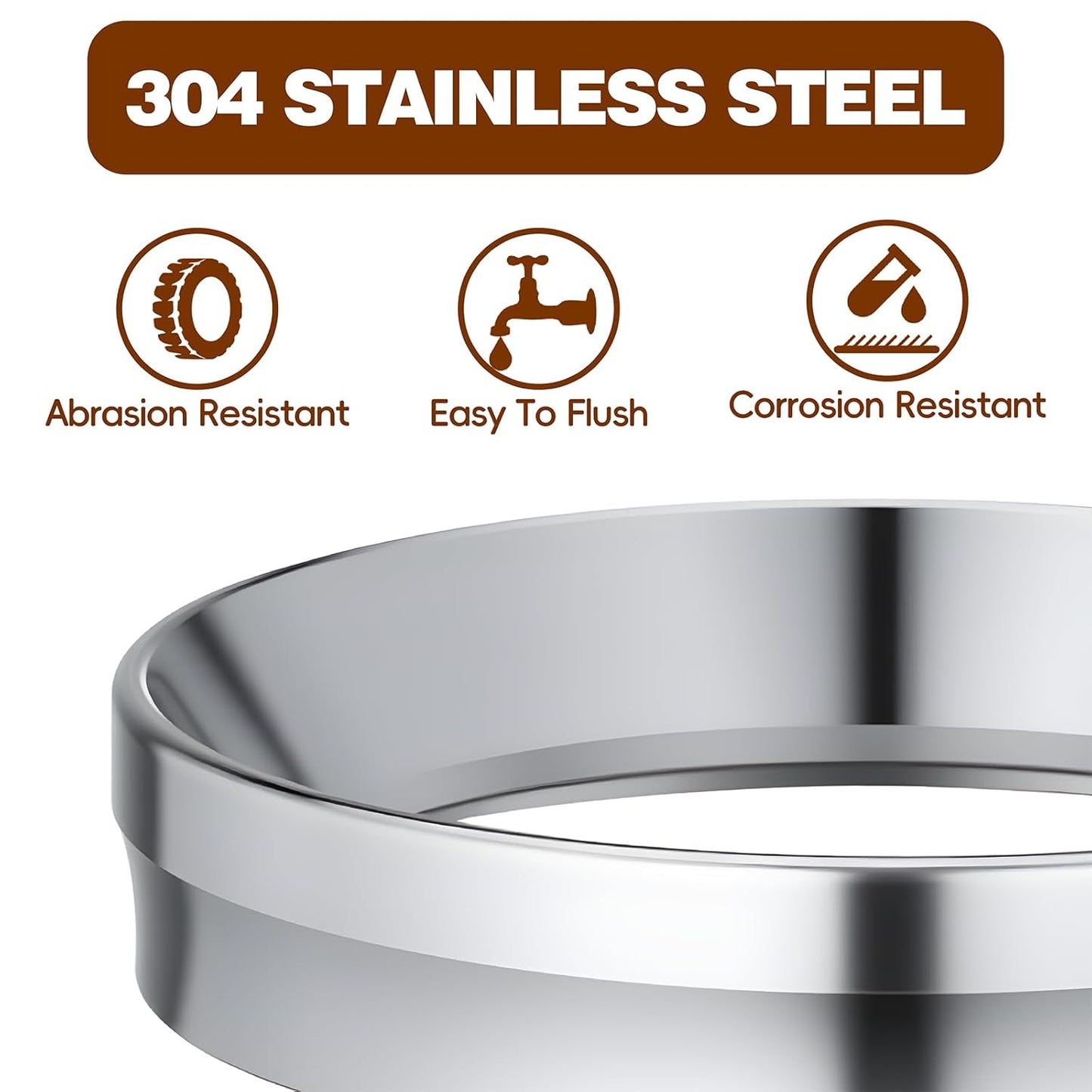 Magnetic Stainless Steel Espresso Dosing Funnel for 58mm Portafilter