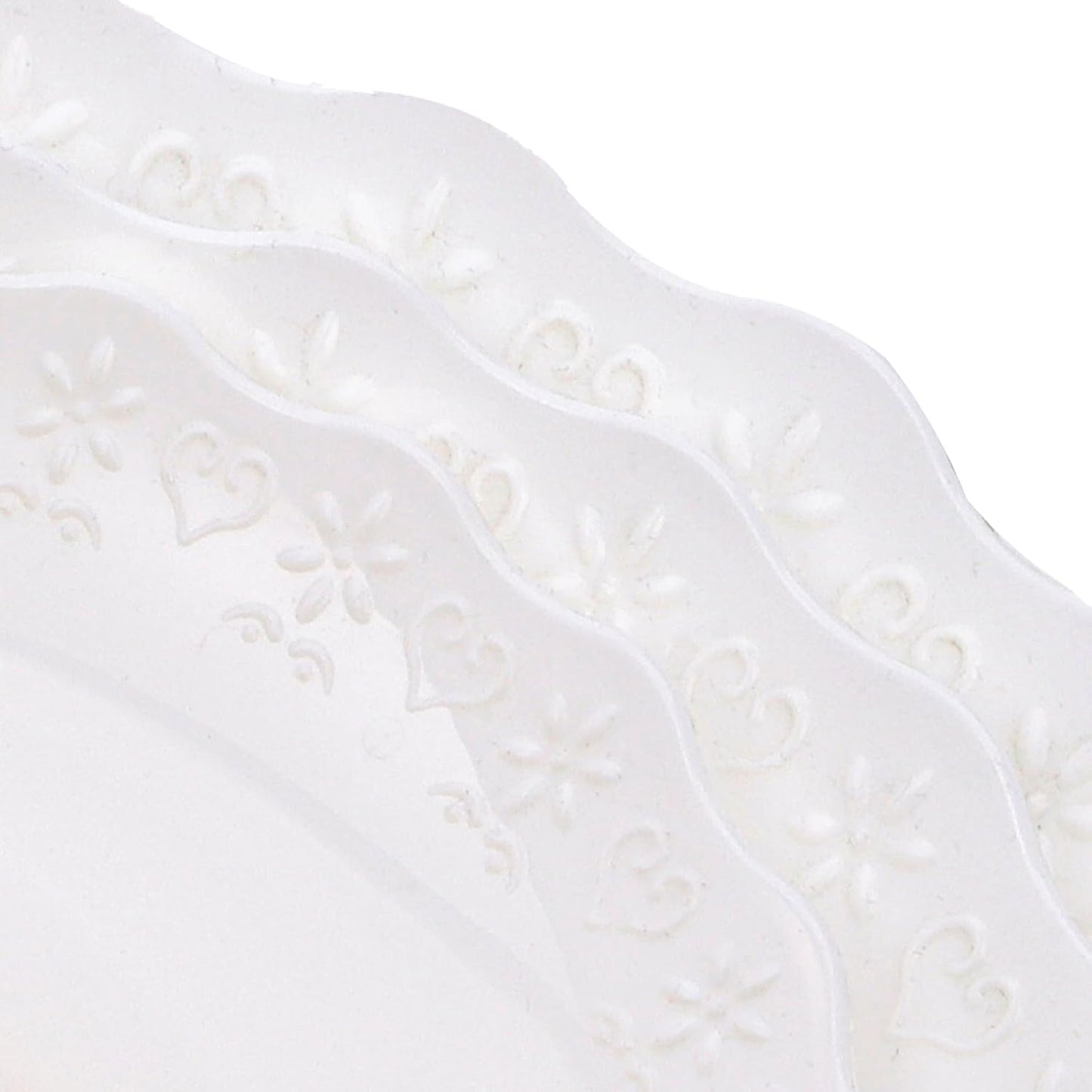 Tosnail 3-Pack 3-Tiers White Plastic Cupcake Stand, Dessert Serving Trays, Party Serving Tray Fruit Pastry Holders Catering Tray for Wedding, Party, Gathering - Round with Gold Rod