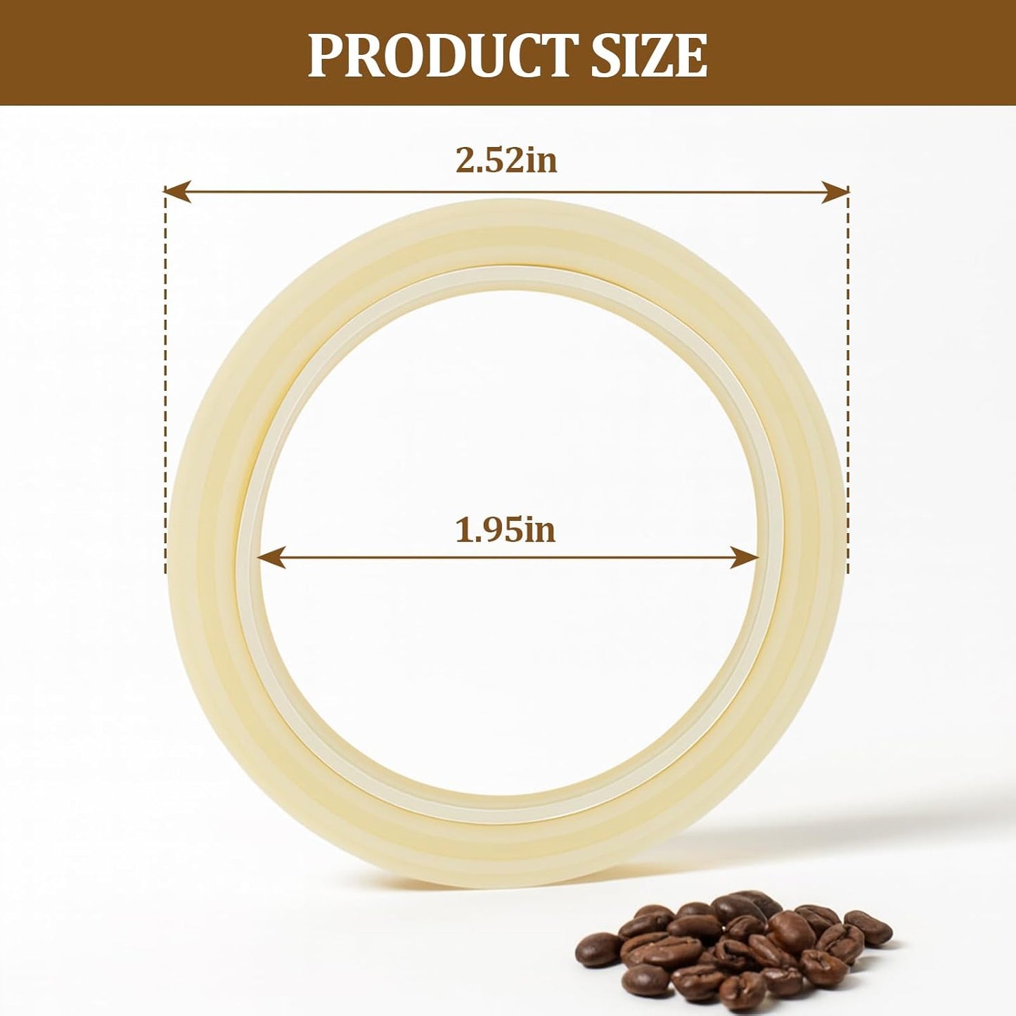 Silicone Steam Ring for Breville Espresso Machines 54mm, Compatible with Multiple Models Leak-Proof Gasket, Replaceable, Good Seal, Better Extraction (1 Pack