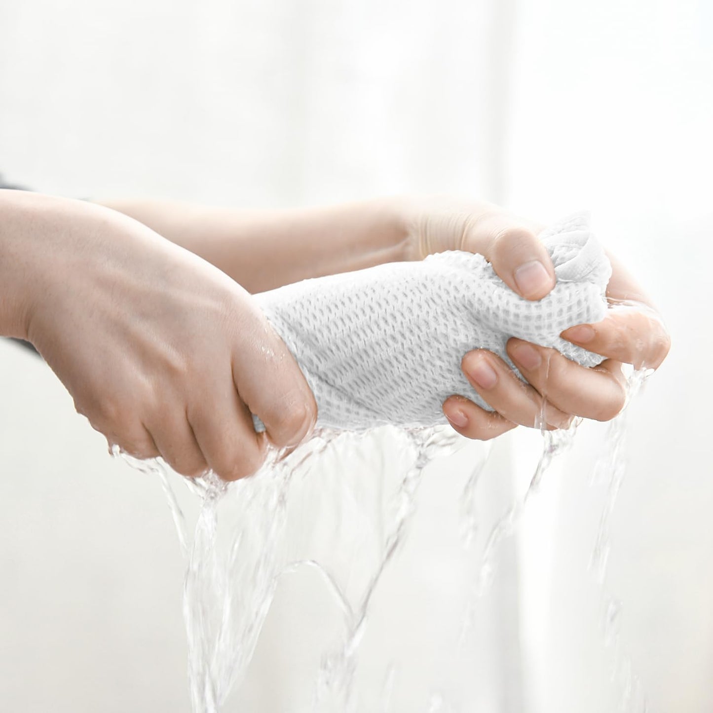 Artoid Mode 100% Cotton White Waffle Weave Kitchen Dish Cloths, 13x28 Inch Ultra Soft Absorbent Quick Drying Kitchen Dish Towels Set of 4