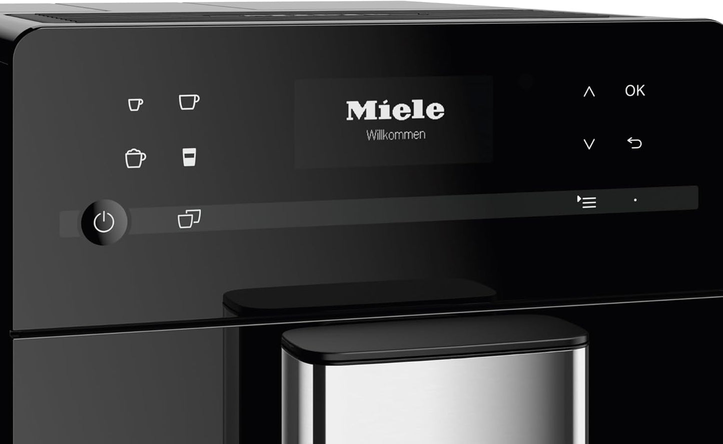 Miele CM 5300 Automatic Bean-to-Cup Coffee Maker - With OneTouch for Two, AromaticSystem, Individual Profile Settings, and Cleaning Programs, in Obsidian Black