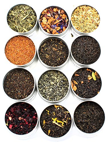Solstice Loose Leaf Tea Ultimate Sampler Feat. 12 Teas; Approx 180+ Servings