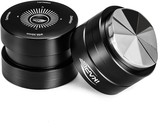 IKAPE 51MM Espresso Distributor, Dual-Bearing & High-Speed Rotation Coffee Distributor, Coffee Leveler, Espresso Tamper Tool, Adaptive Height Coffee Leveler
