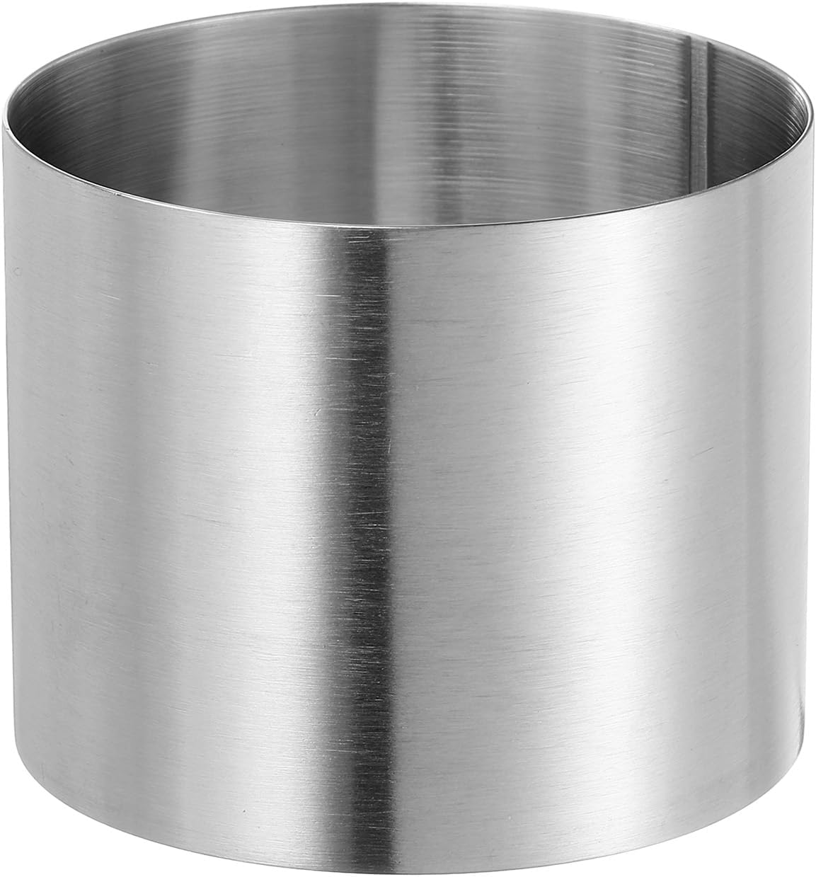 HARFINGTON Round Cake Ring 2.36 x 2 Inch Seamless Stainless Steel Pastry Mousse Dessert Ring Mirror Coating for Baking Cooking Making Tool
