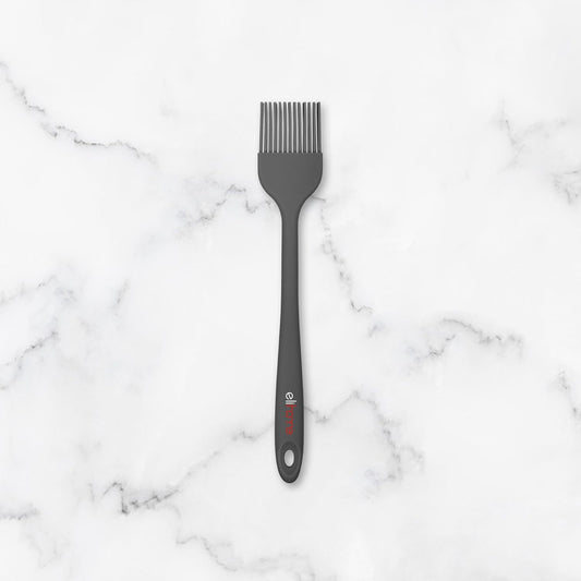 Elihome Mini Silicone Basting Pastry Brush, Cooking Brush for Oil Sauce Butter Marinades, Food Brushes for BBQ Grill Kitchen Baking, Baster Brushes Pastries Cakes Meat Desserts, Food Grade, Dark Grey