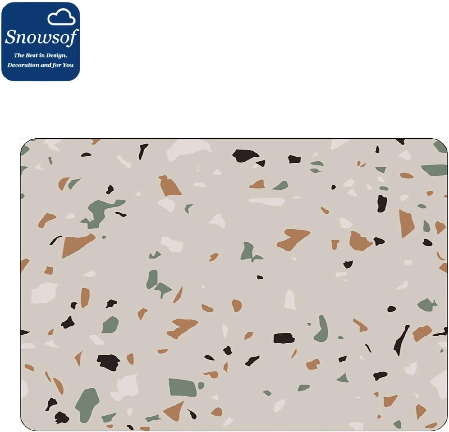 Dish Drying Mat - Absorbent Countertop Mat for Coffee Maker, Expresso Machine, Kitchen Use (05,16''×20'')